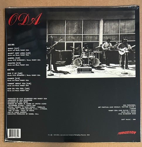 LP: ODA - self titled s/t NEW SEALED 70's HARD ROCK PSYCH REISSUE RED VINYL - Imagen 3 de 3