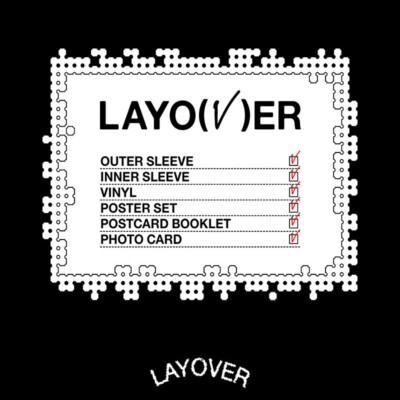 V BTS - Layover Album Color LP +Poster Set+Postcard booklet+2