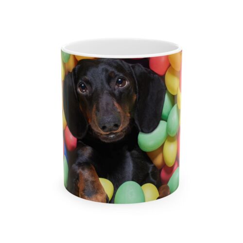 Springtime Paws: tazza ceramica cucciolo in uovo di Pasqua prato - Foto 4 di 11