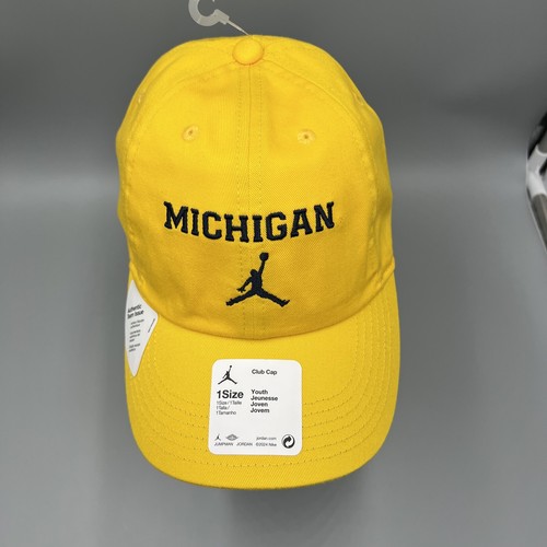 Jordan University Of Michigan Wolveriens On-Field Club Cap Adjustable Hat. Youth - Picture 4 of 14