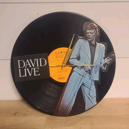 David Bowie Live At The Philadelphia Vinyl Record Wall Clock Retro Decor Gift A+ - Picture 4 of 4