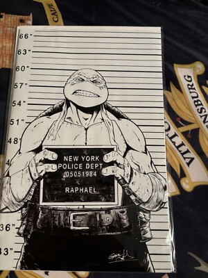 Teenage Mutant Ninja Turtles #141 Variant 1:25 (Smith B&W) (2023) Raphael