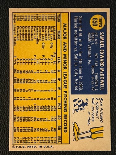 1970 Topps Baseball Singles #547-720 -- Pick Your Card -- High Numbers - Picture 245 of 501