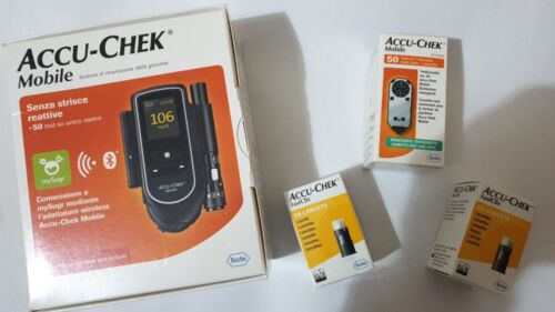MISURATORE ACCU-CHEK MOBILE ROCHE + 50 strisce +50 PUNGIDIDO