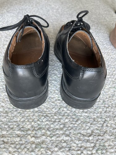 G.H. BASS & CO Men's Bass-Gregory Size 8.5 W Black Leather Oxford Dress Shoes - Picture 7 of 13