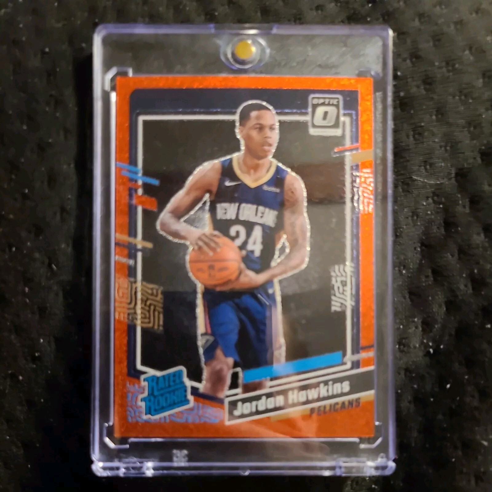 2023-24 Donruss Optic Jordan Hawkins Red Fast Break Rated Rookie /75 Pelicans