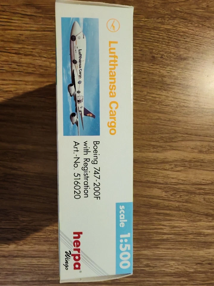 Herpa Wings 1-500 Lufthansa 747-200 Cargo - Immagine 4 di 4
