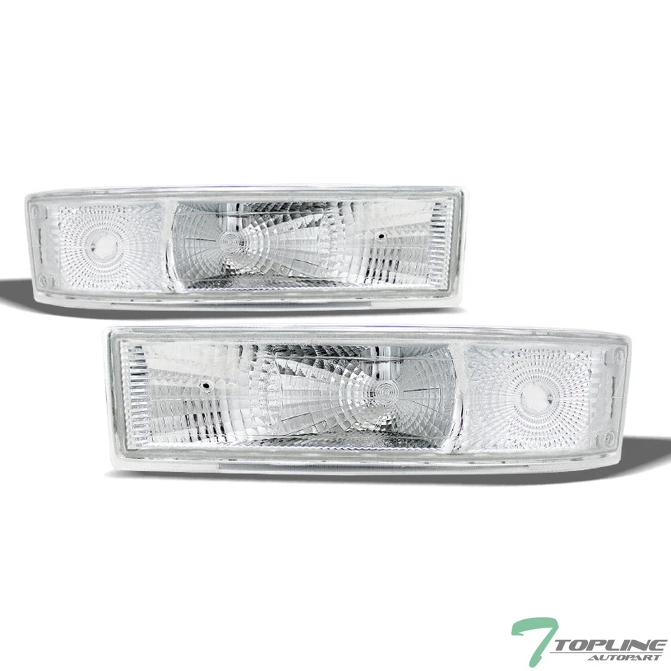 Topline For 1995-2005 Chevy Astro/Safari Chrome Signal Parking Bumper Lights ks Foto 2 de 4