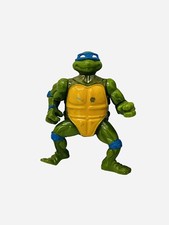 TMNT Head Droppin    Leonardo Figure 1991 Playmates Ninja Turtles Toy Vintage Leo