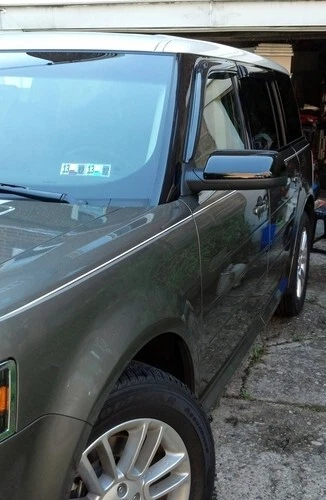 AVS 3M fita adesiva protetores de chuva fumaça viseiras de ventilação sombra para 2009-2019 Ford Flex - Imagem 2 de 4