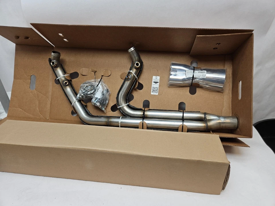 Sistema de exaustão completo Firebrand Monarch cromado #10-1072 Harley Davidson - Imagem 2 de 4