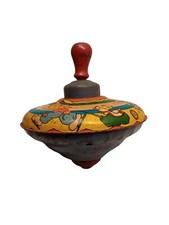 Vintage Ohio Art Co Spinning Tin Toy Top