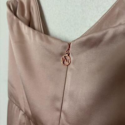 NWT NBD Emelie Nude Champagne Satin Strapless Gown Maxi NWT NBD Emelie Nude Champagne Satin Strapless Gown Maxi