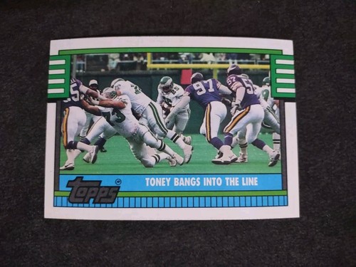 1990 Topps #513 Anthony Toney Philadelphia Eagles Football Karte - Bild 1 von 2