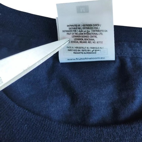 Fruit of the Loom tshirt nautica duc in altum blu prendere il largo taglia M - Imagen 4 de 6