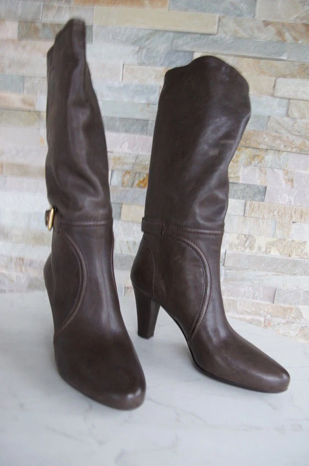 Car Shoe Stiefel Talla 41 Botas Vintage Zapatos Marrón Gris Grafite Nuevo Ehem - Imagen 3 de 4