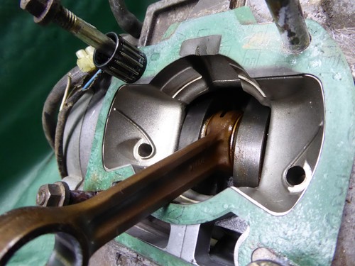 MOTOR ohne Zylinder-KURBELWELLE 2004 APRILIA MX RX 125 PLEUEL OK - Picture 4 of 11