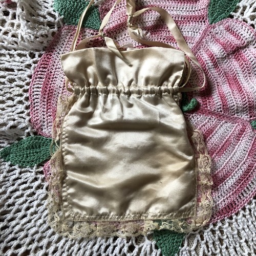 Vintage Antique 1900’s Edwardian Silk Lace Wedding Purse Very Nice