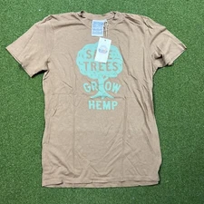 Jungmaven Jung Tee T-shirt Earth Day Save Trees Grow Hemp Men's Size Medium NWT