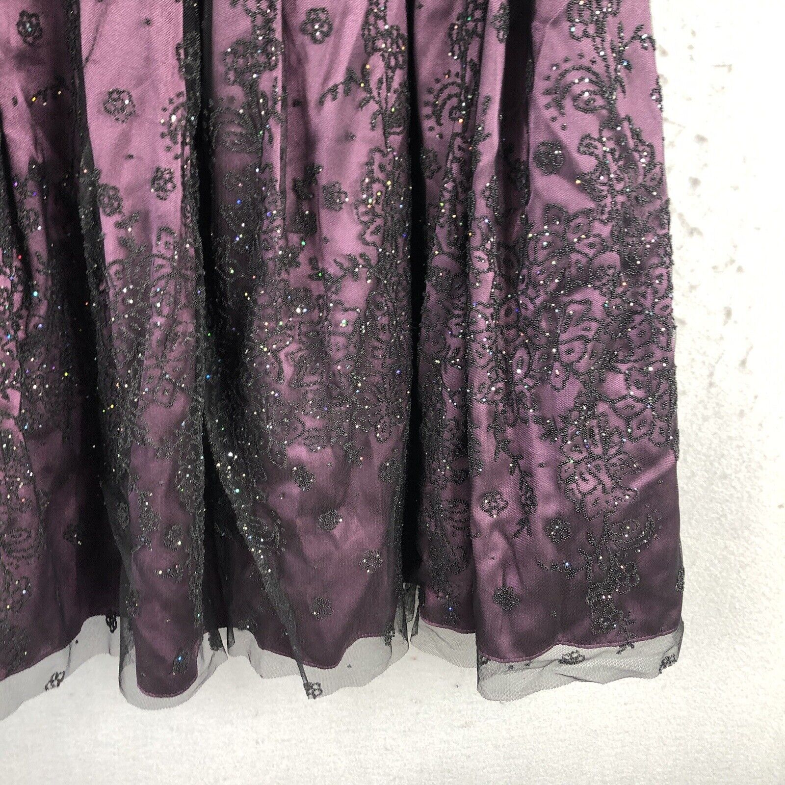 Adrianna Papell Boutique Skirt Womens 8 Purple Bl… - image 16