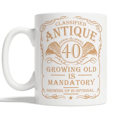 Tasse 40. Geburtstag für Männer Vintage Kaffeetasse 40 Geschenkidee Geschenk lustig Papa