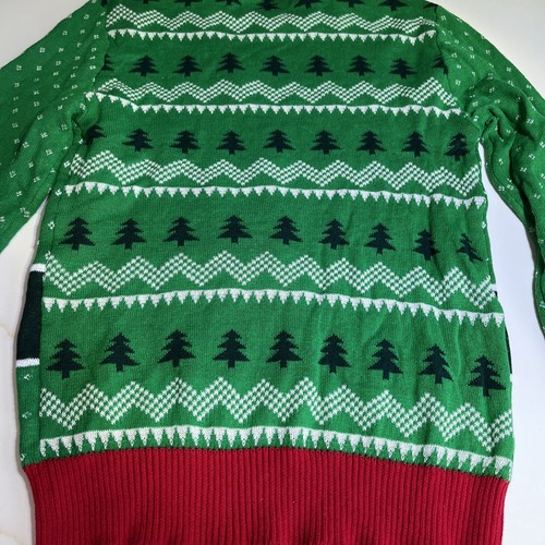 The Grinch ugly Christmas sweater Size medium “Never Naughty” NWOT Green Season - Picture 7 of 7