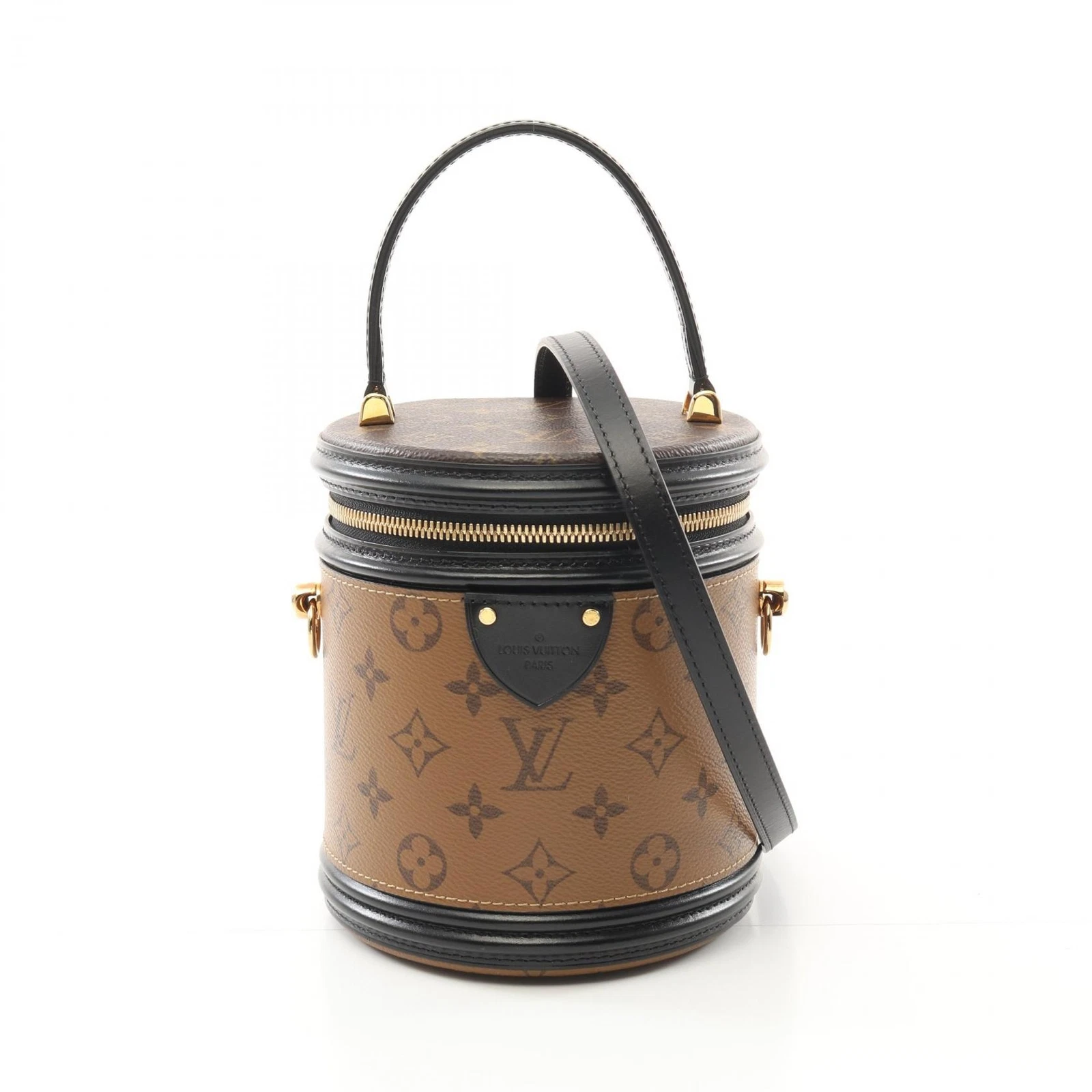 LOUIS VUITTON（LV） Borsa a mano Louis Vuitton Cannes 2 vie M43986 monogramma tela rovesciata marrone BK usata