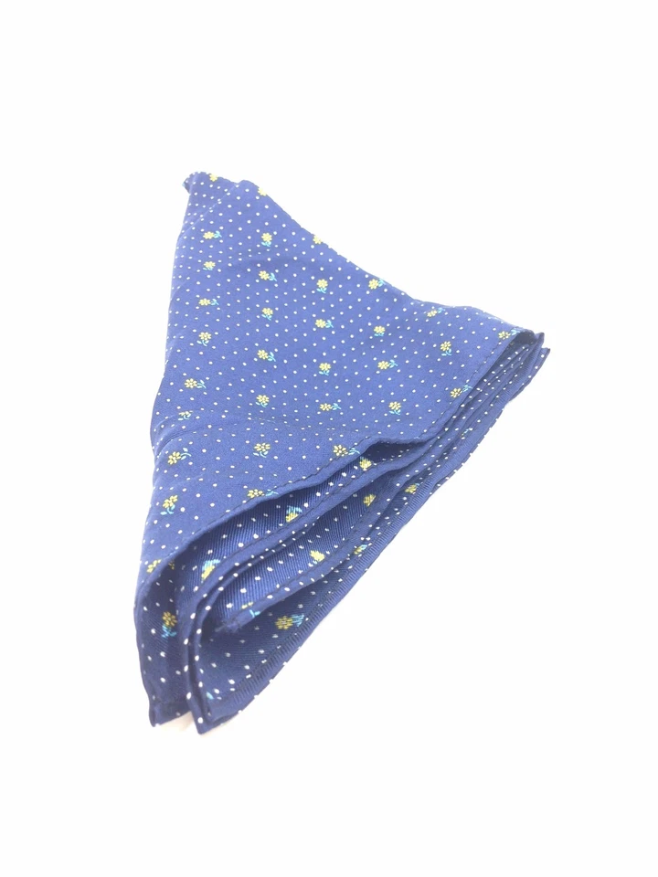$125 Tommy Hilfiger Para Hombres Azul Blanco Floral Pañuelo Clásico Cuadrado de Bolsillo Foto 2 de 3