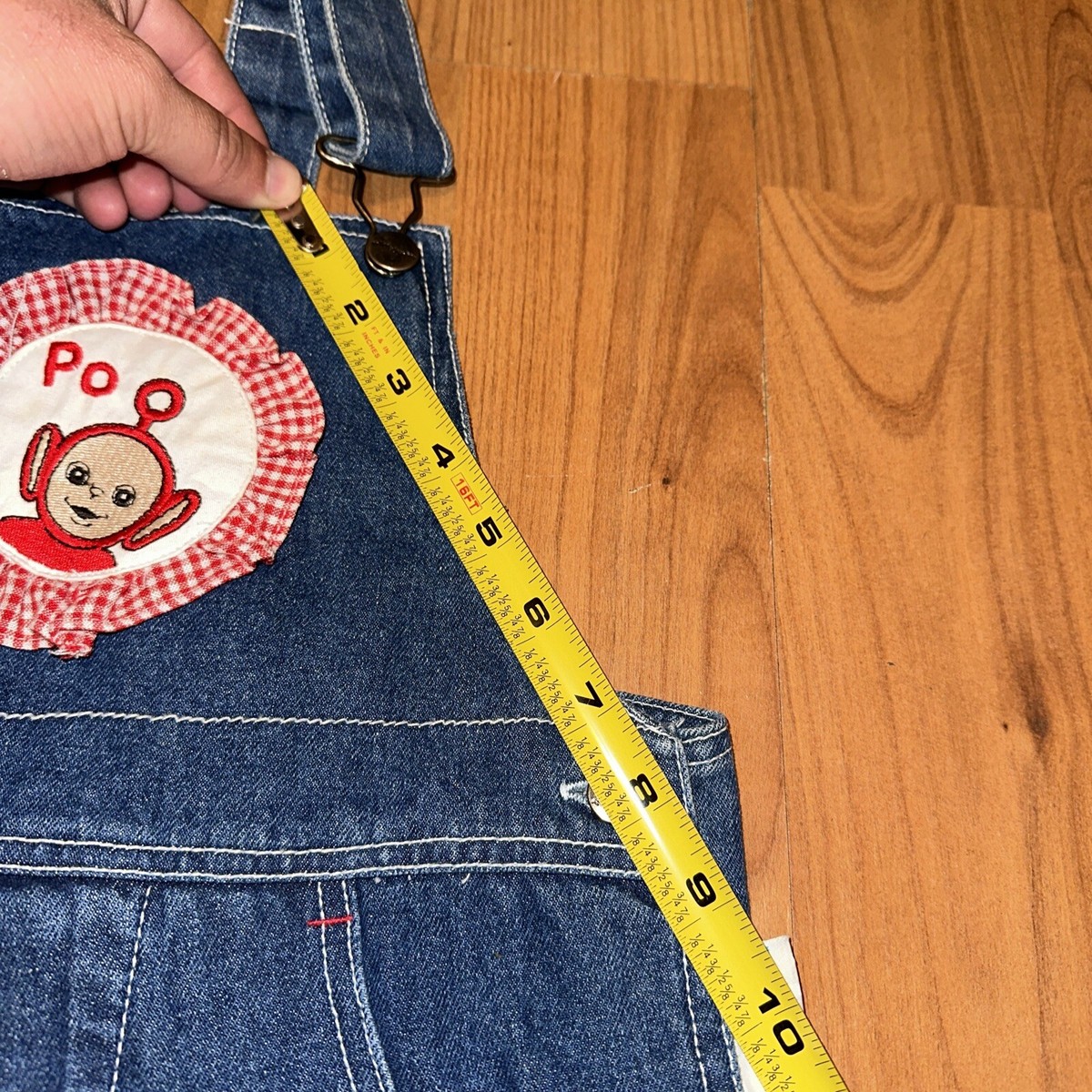 Vintage Teletubbies Denim Overalls Kids Toddlers Size 6 Unisex Po Embroidered Vintage Teletubbies Denim Overalls Kids Toddlers Size 6 Unisex Po Embroidered