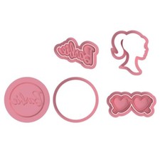 Barbie Cookie Cutter and Embosser Set