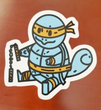 TMNT Rocksteady Mutant Turtles Splinter pizza Sticker decal car laptop cute