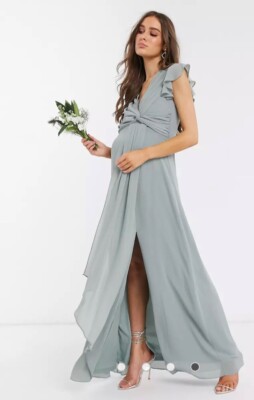 New TFNC Sage Green Bridesmaid Dress - Maternity Size 8 | eBay UK New TFNC Sage Green Bridesmaid Dress - Maternity Size 8 | eBay UK