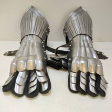 Medieval Warrior Steel Gothic Knight Style Warrior Functional Gloves  Gauntlets