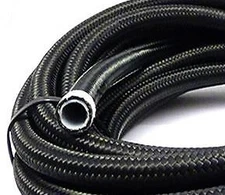 AN-8 PTFE fittings Black Nylon Teflon Ethanol Fuel Oil Gas Line Hose +10FT AU