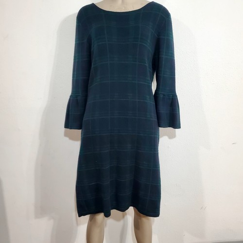 Vestido para mujer NY Collection verde manga campana tejido talla L - Imagen 12 de 12