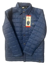Quiksilver Youth Insulated Shirt Jacket Blue Medium 10/12 NWT