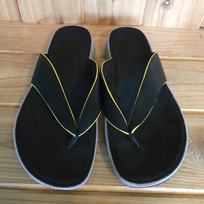 Cole Haan Mens Sandal air Size 12M Black Leather Slip On  display picture 2