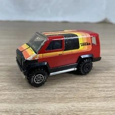 Vintage TONKA 1978 Mites Diecast Steel Off-Road Ford Van Vehicle Red/Black USA
