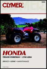CLYMER SERVICE MANUAL HONDA TRX450 ES FOREMAN & TRX450 S FOREMAN S 1998-2001