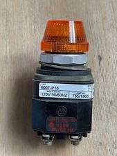 ALLEN BRADLEY 800T-P16 SER T AMBER PILOT LIGHT WITH 40171-002-01 120V
