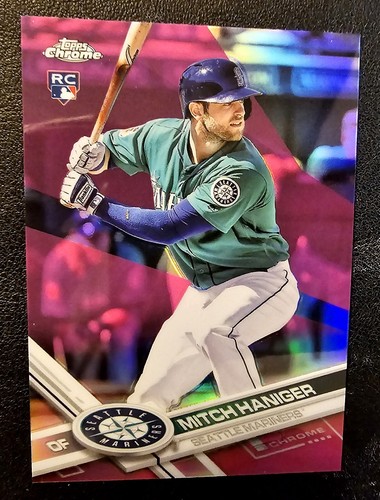 Mitch Haniger Rookie, 2017 Topps Chrome Pink Refractor No. 29, Seattle Mariners - 第 3/7 張圖片