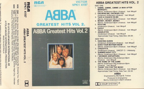 Abba - Greatest Hits Vol 2, scarce Australian cassette issue, ex cond. - Picture 2 of 6