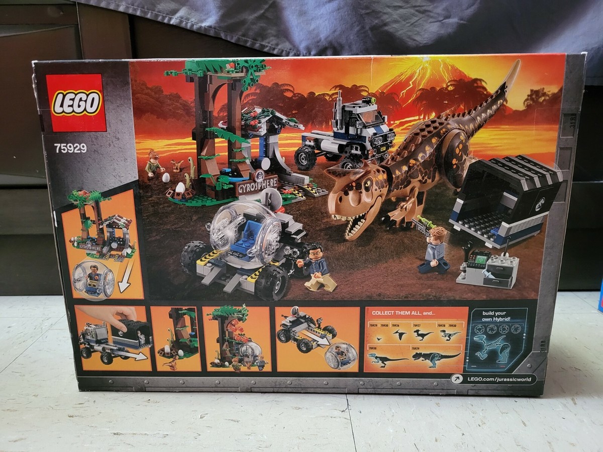 Lego Jurassic World Park Carnotaurus Gyrosphere Escape 75929