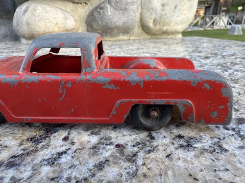VINTAGE IRWIN TOY DIECAST METAL RED PICK UP TRUCK - Picture 6 of 11