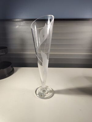 Sleek Mikasa 10 1/4'' FTD Etched Crystal Vase ''Eternal Spring'' XY140/684 Slovenia
