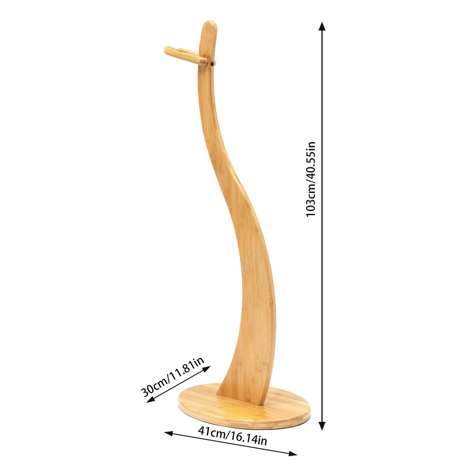 Soporte de guitarra Soporte de piso de guitarra de bambú Soporte de ukelele Soporte de guitarra EE. UU. Foto 3 de 4