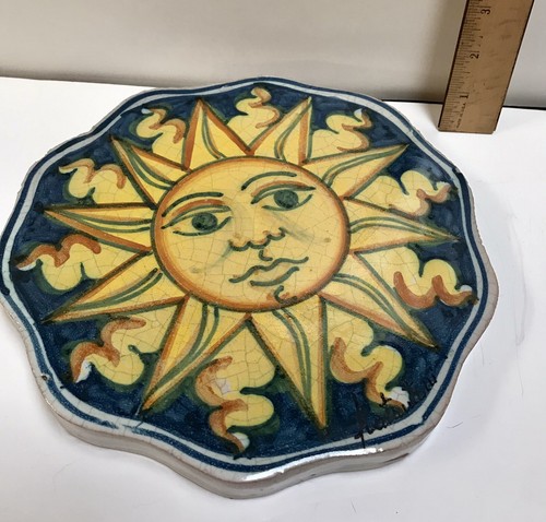 Vietri First Stone Signed by Fratantoni Sicilian Sun - Picture 6 of 15