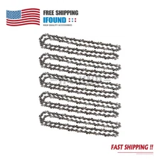 5 Pack 20" Chainsaw Chain Blade 3/8"LP .050" Gauge 72DL Drive Links for Stihl
