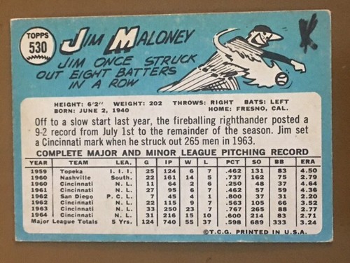 1965 Topps Baseball Singles - Pick Your Card -- 371 to 598 -- High Numbers - Picture 311 of 499