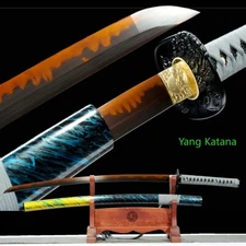 Lion Peony Katana T10 Steel Clay Battle Ready Sharp Japanese Real Sword -Y1130